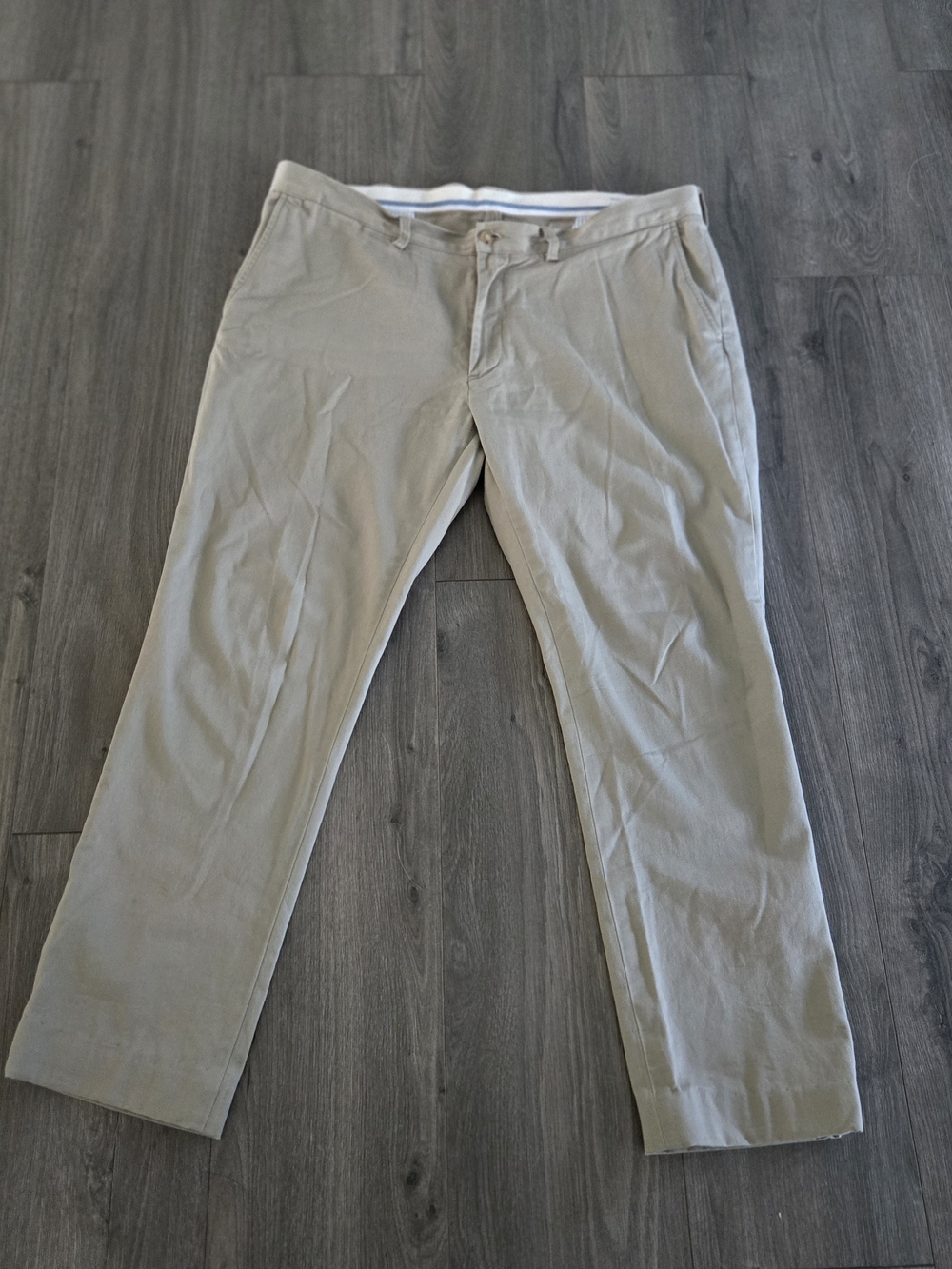 Polo Ralph Lauren Stretch Slim Fit Beige Chino Size 38x32 Slacks Khaki Pants